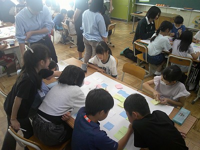 4年大学生との授業2