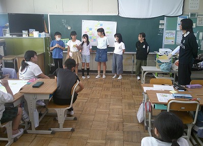4年大学生との授業5